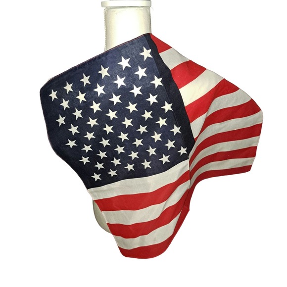 NEW 12 beautiful Large 22 inch Made in the USA Red-White-Blue Handkerchief Scarf - Picture 12 of 12